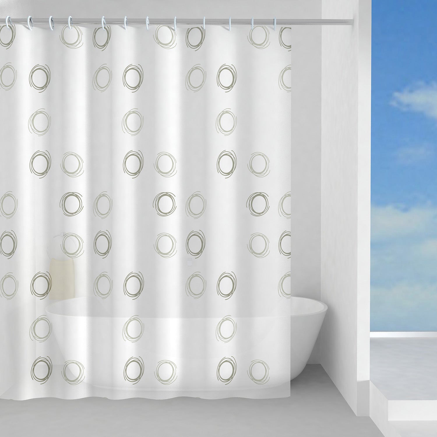 Tenda doccia in PEVA Nidi 180x200 Gedy Tenda doccia in PEVA Nidi 180x200 Gedy